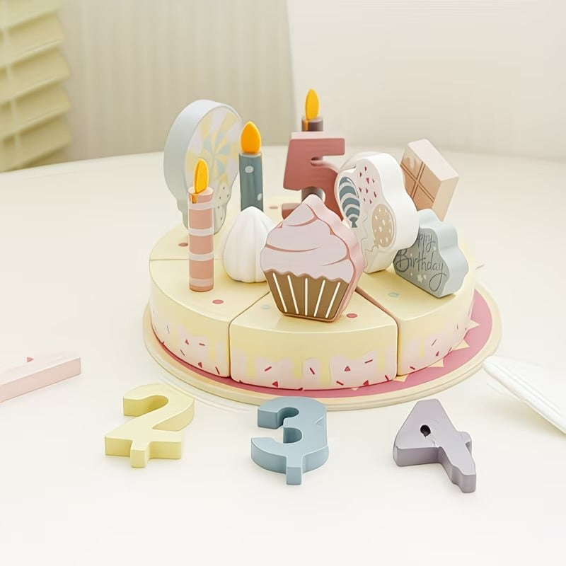 Birthday Cake Wooden Role Play Set