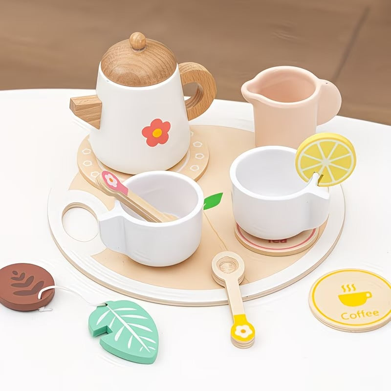 Tea and Coffee Wooden Role Play Set