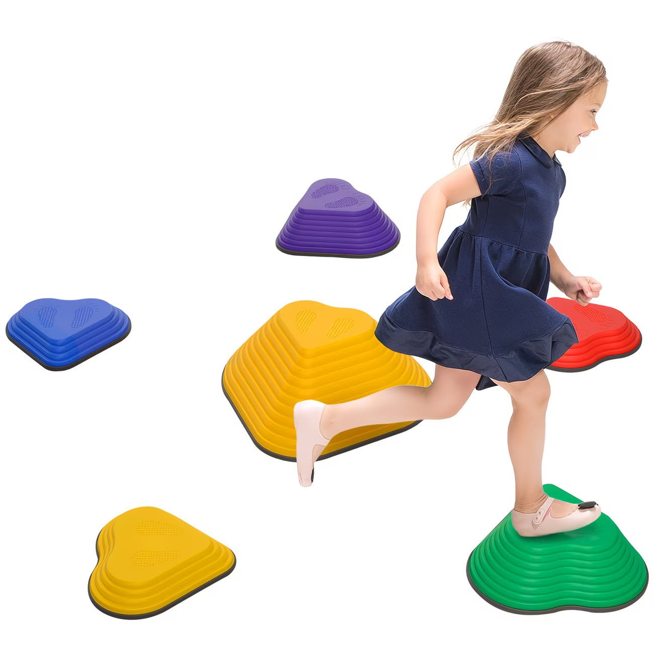 Multi-Coloured Balance Stepping Stones