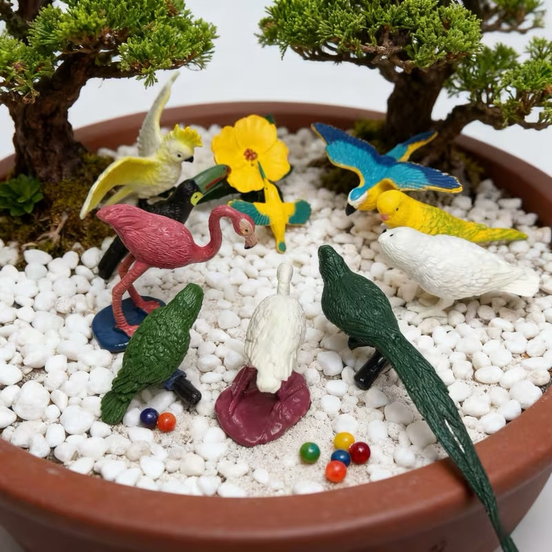Exotic Birds Small World Play Set