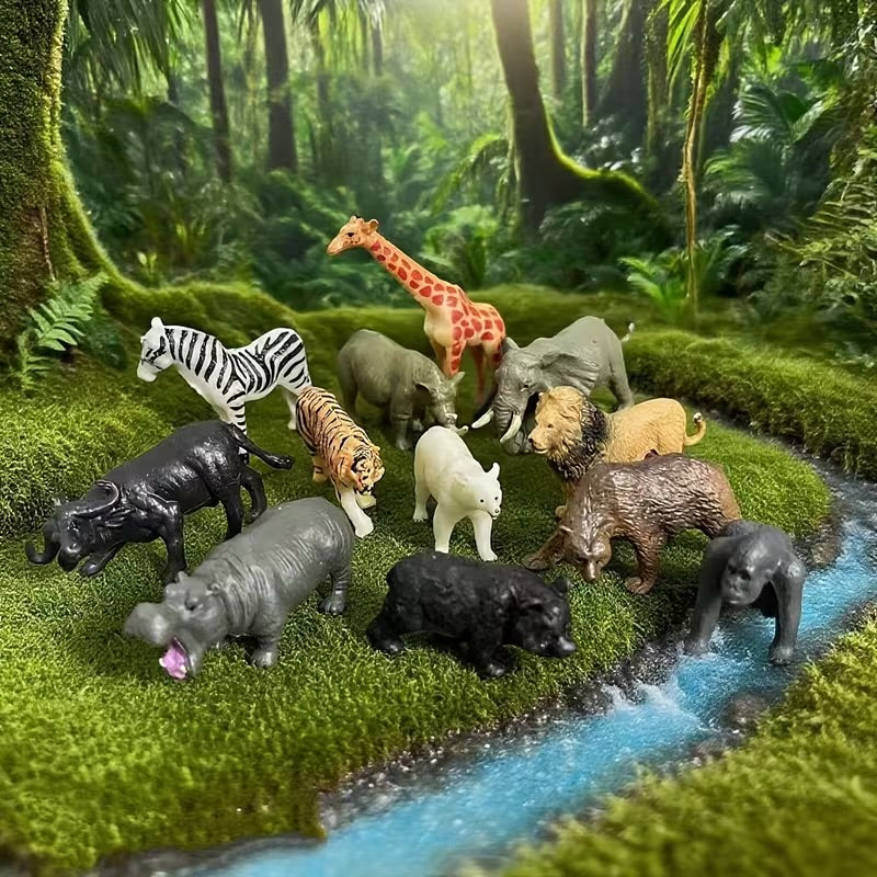 Safari Animal Small World Play Set
