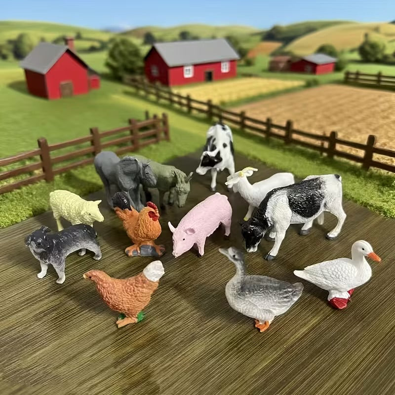 Farm Animals Small World Play Set