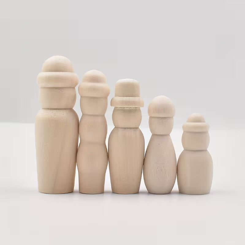 Wooden Peg Dolls Set