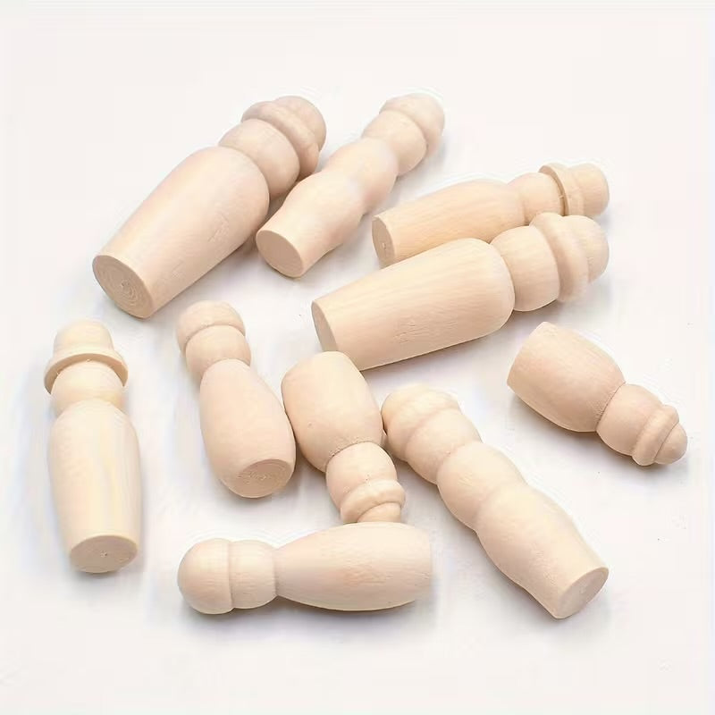 Wooden Peg Dolls Set