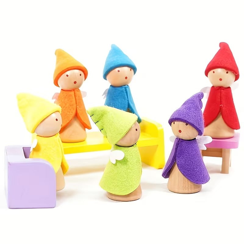 Wooden Gnomes/Elves Set