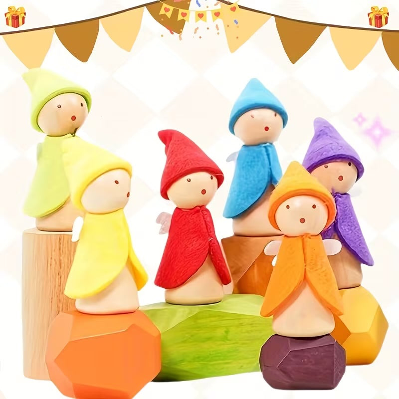 Wooden Gnomes/Elves Set