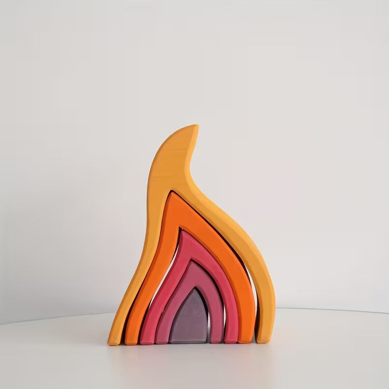 Rainbow Flame Stacker