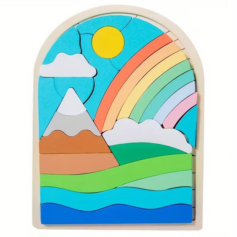 Rainbow Mountains 3D Puzzle