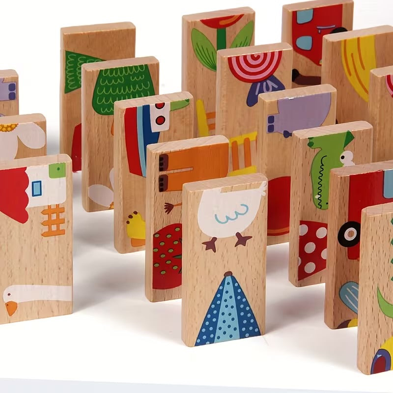 Painted Domino Set