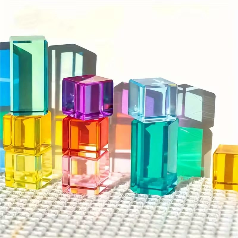 Rainbow Acrylic Building Blocks