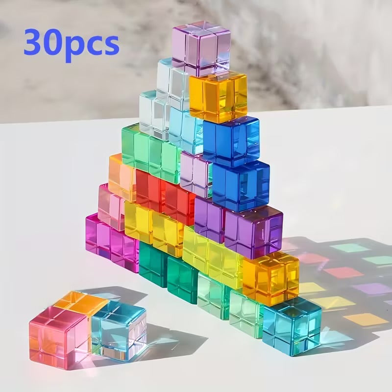 Rainbow Acrylic Building Blocks