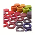 Rainbow Wooden Rings