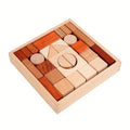 Mixed Wooden Building Blocks