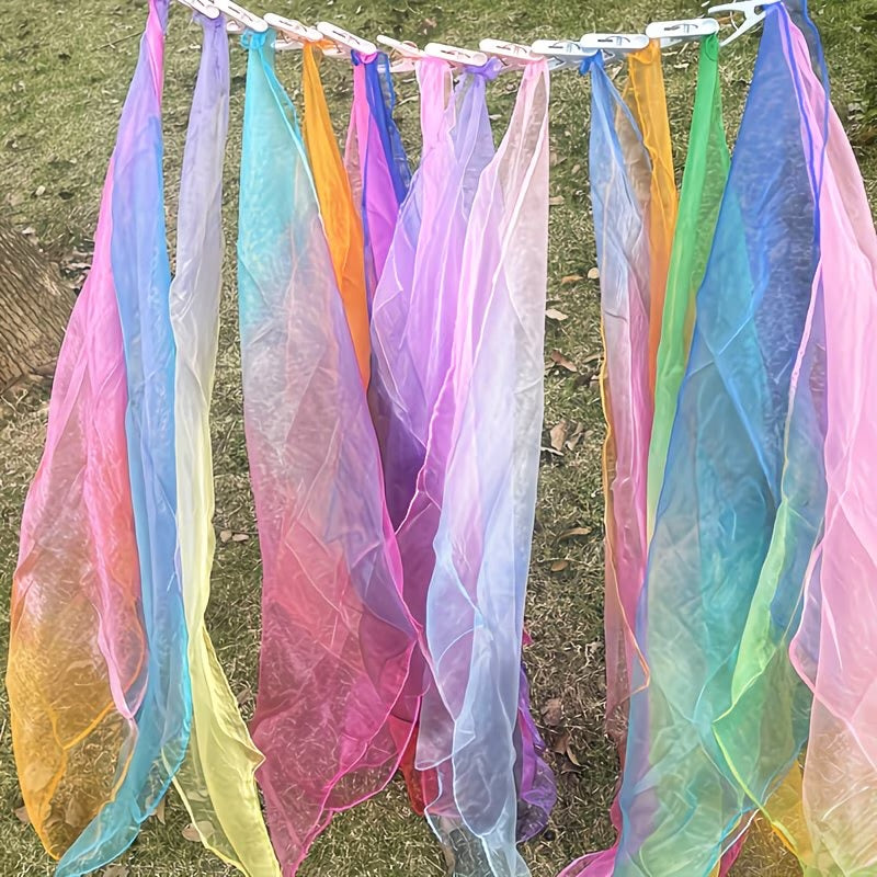 Gradient Colourful Play Scarves X 14